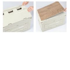 Madfox Çok Fonksiyonlu Katlanabilir Kamp Saklama Kutusu [ Seyahat Organizatörü ] Khaki - 60 LT