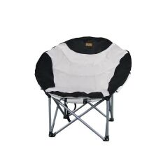Madfox Moonchair Deluxe Katlanır Kamp Sandalyesi Siyah/Gri
