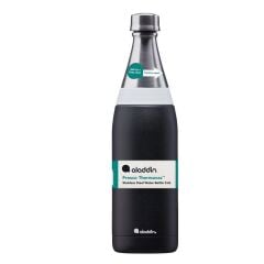 Aladdin Fresco Thermavac Paslanmaz Çelik Su Şişesi 0.60 LT Siyah