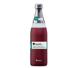 Aladdin Fresco Thermavac Paslanmaz Çelik Su Şişesi 0.60 LT Kırmızı