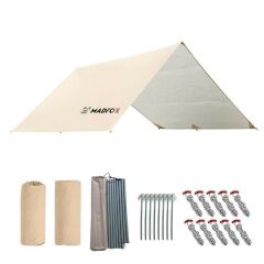 Madfox OEM Tarp 4x3 mt [ Güneş ve Rüzgar Koruma Brandası ]