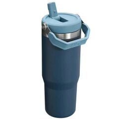 Stanley Flip Straw Tumbler Pipetli Termos Bardak 0,89 LT Navy