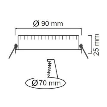 HOROZ 056-003-0003 3 Watt Sıva Altı Yuvarlak LED Panel