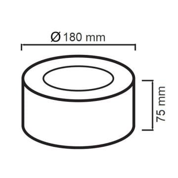 HOROZ 016-043-0015 15 Watt Beyaz Sıva Üstü Downlight Armatür - Ilık Beyaz (4200K) - Metal Kasa