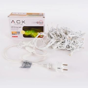 ACK AS90-00100 10 Metre Eklenebilir Dış Mekan LED Süsleme Işığı - Gün Işığı (3000K)