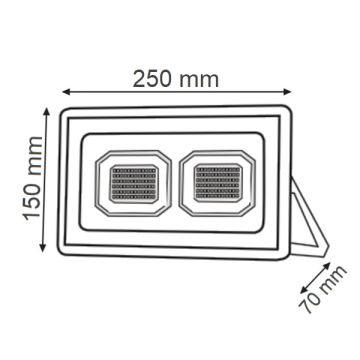 K2 GLOBAL KLF181 100 Watt LED Projektör