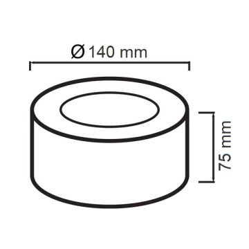 HOROZ 016-043-0010 10 Watt Beyaz Sıva Üstü Downlight Armatür - Ilık Beyaz (4200K) - Metal Kasa