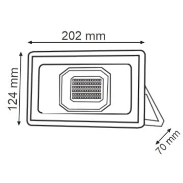 K2 GLOBAL KLF180 50 Watt LED Projektör