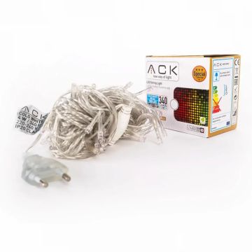 ACK AS90-00403 10 Metre Eklenebilir İç Mekan LED Süsleme Işığı - Beyaz Işık (6500K)