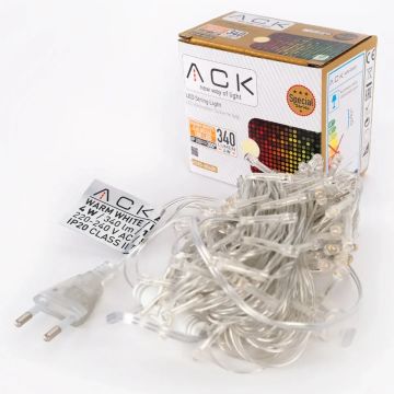 ACK AS90-00400 10 Metre Eklenebilir İç Mekan LED Süsleme Işığı - Gün Işığı (3000K)