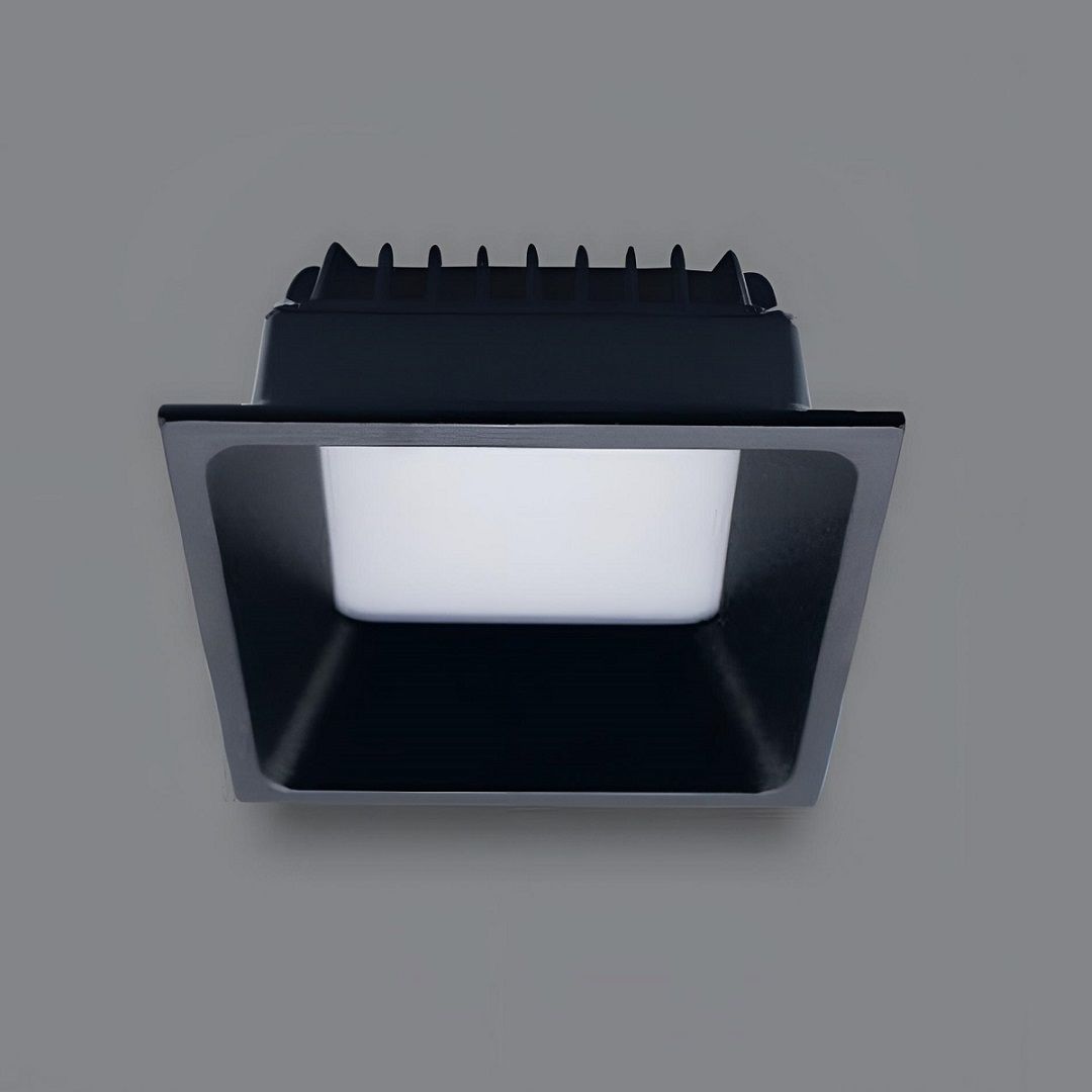 EGGE EG-2909-B 9 Watt Siyah Kare Sıva Altı LED Downlight Armatür