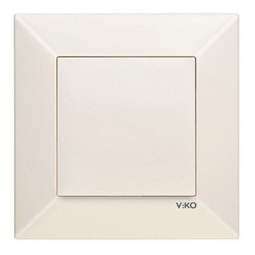 VİKO Karre/Meridian 90967201 Anahtar (Düğme+ Mekanizma) [Krem]