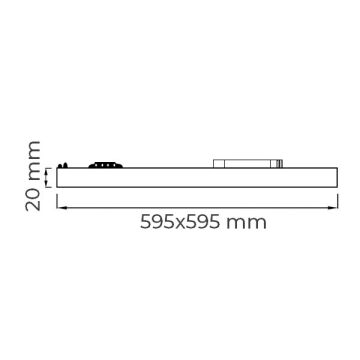 DÜNYA LED HS207 40 Watt Sıva Altı 60x60 Backlight LED Panel