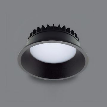 EGGE EG-2809-B 9 Watt Siyah Yuvarlak Sıva Altı LED Downlight Armatür