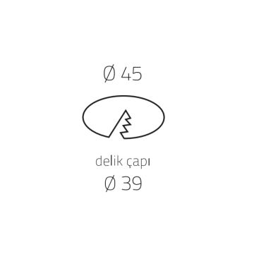 EGGE EG-4165 3 Watt Beyaz Yuvarlak Sıva Altı LED Merdiven Armatürü