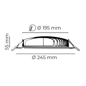 DÜNYA LED HS421 40 Watt Downlight Armatür