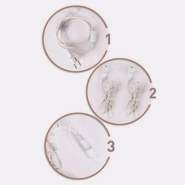 ACK AS90-00300 200x200 cm Dış Mekan LED Perde - Gün Işığı (3000K)