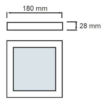 HOROZ 016-026-0012 12 Watt Sıva Üstü Kare LED Panel