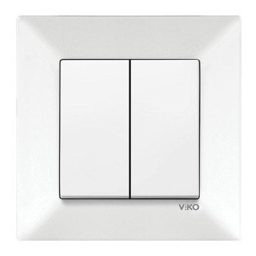 VİKO Karre/Meridian 90967083 Impulse Komütatör (Düğme+ Mekanizma) [Beyaz]