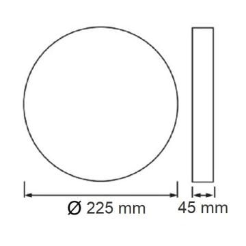 HOROZ 016-058-0036 36 Watt Sıva Üstü Yuvarlak LED Panel