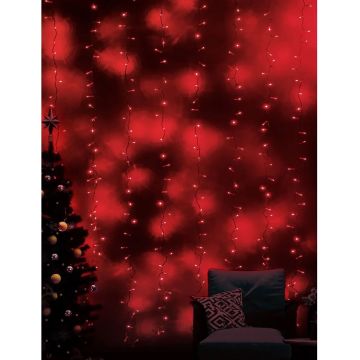 ACK AS90-00504 200x200 cm İç Mekan LED Perde - Kırmızı Işık