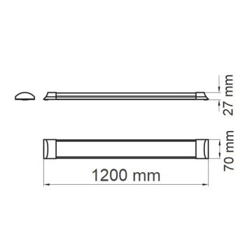 K2 GLOBAL KFL144 40 Watt 120 cm LED Bant Armatür