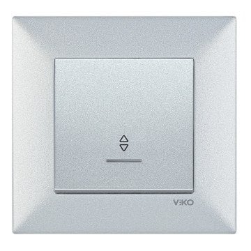 VİKO Novella/Trenda 92605063 Işıklı Vavien Düğmesi [Gümüş]