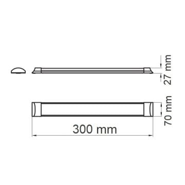 K2 GLOBAL KFL141 10 Watt 30 cm LED Bant Armatür