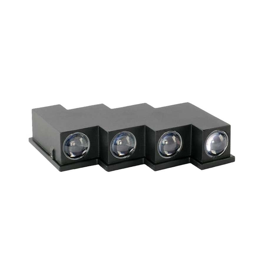 ACK AH07-08221 8x1 Watt Çift Yönlü Dış Mekan LED Aplik - Metal - Gün Işığı (3000K)