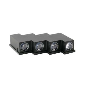 ACK AH07-08221 8x1 Watt Çift Yönlü Dış Mekan LED Aplik - Metal - Gün Işığı (3000K)