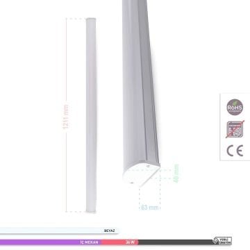 ACK AN20-01233 Neptün 36 Watt 120 cm LED Bant Armatür - Beyaz Işık (6500K)