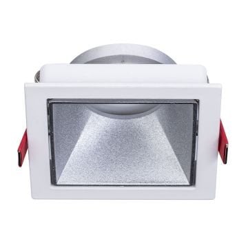 MOLLED MOL4167 Beyaz-Krom Sıva Altı Kare Spot Kasası (Metal)