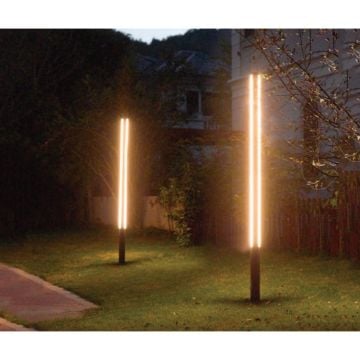 EGGE EG-9062 18 Watt 125 cm Antrasit LED Bollard Armatür - Gün Işığı (3000K)