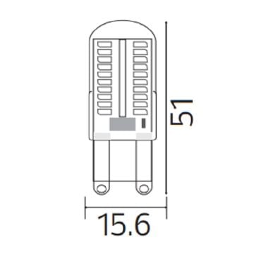 HOROZ 001-011-0003 3 Watt G9 Duylu LED Ampul