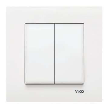 VİKO Karre/Meridian 90967002 Komütatör (Düğme+ Mekanizma) [Beyaz]