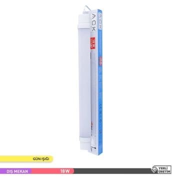 ACK AT02-00600 18 Watt 60 cm Nemliyer LED Etanj Armatür - Gün Işığı (3000K) - IP65