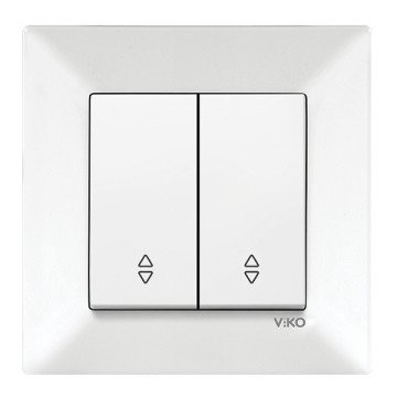 VİKO Karre/Meridian 90967017 Komütatör Vavien (Düğme+ Mekanizma) [Beyaz]