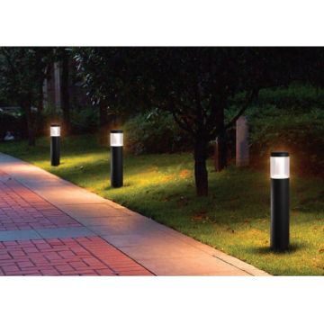 EGGE EG-9005 9 Watt 50 cm Antrasit LED Bollard Armatür - Gün Işığı (3000K)