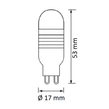 HOROZ HL 449L 2.5 Watt G9 Duylu LED Ampul - Beyaz Işık (6400K)