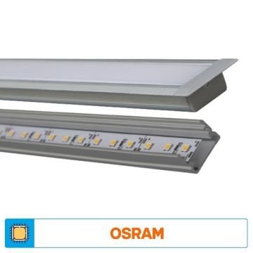 ACK AS11-01233 12 Volt 14.4 Watt/Metre 100 cm Sıva Altı Alüminyum Kasalı LED Bar - OSRAM LED - Beyaz Işık (6500K)