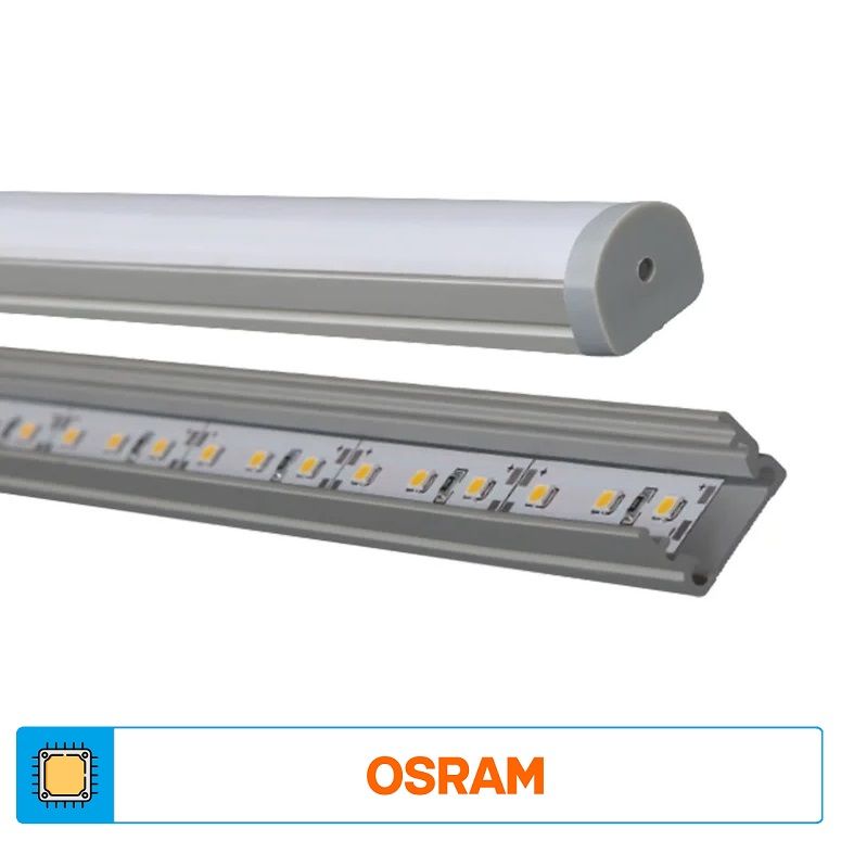 ACK AS10-02433 24 Volt 14.4 Watt/Metre 100 cm Alüminyum Kasalı LED Bar - OSRAM LED - Beyaz Işık (6500K)