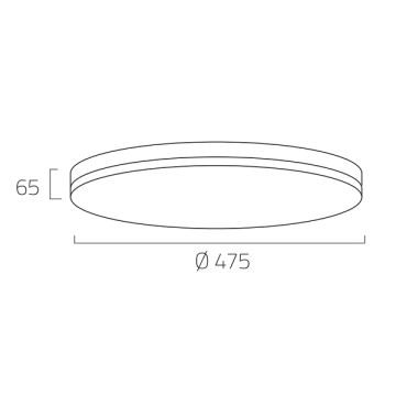 EGGE EG-2445 45 Watt 47.5 cm Beyaz Dekoratif LED Tavan Armatürü