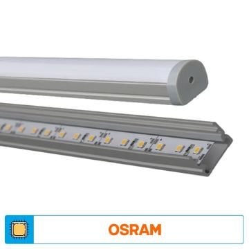 ACK AS10-01203 12 Volt 14.4 Watt/Metre 100 cm Alüminyum Kasalı LED Bar - OSRAM LED - Gün Işığı (3000K)