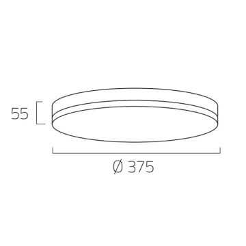 EGGE EG-2427 27 Watt 37.5 cm Beyaz Dekoratif LED Tavan Armatürü