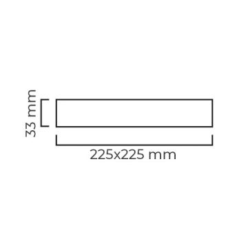 DÜNYA LED HS149 20 Watt Sıva Üstü Kare OSRAM LED Panel