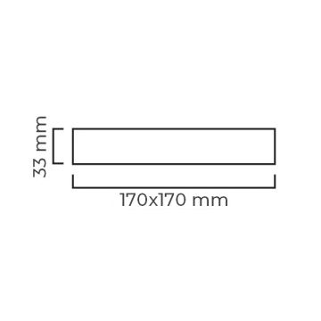 DÜNYA LED HS148 12 Watt Sıva Üstü Kare OSRAM LED Panel