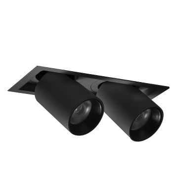 MOLLED MOL5016 2x20 Watt Siyah/Beyaz Kasa Hareketli LED Mağaza Spotu (SAMSUNG/OSRAM LED & EAGLERISE/PHILIPS/LIFUD Driver)