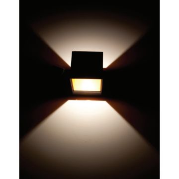 EGGE EG-7515-BG 5 Watt Siyah-Gold Çift Yönlü LED Aplik - Gün Işığı (3000K)