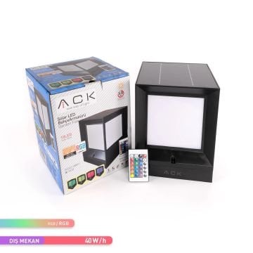 ACK AG60-08891 40 Watt/h RGB Solar Set Üstü Armatür (PC Gövde)