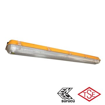 inoled 5266 2x54 Watt 128 cm TSE Sertifikalı LED Exproff Armatür - Beyaz Işık (6500K)